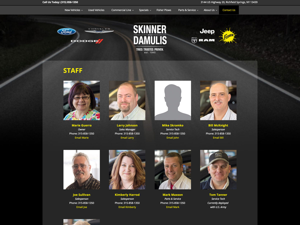Skinner & Damulis site Portal Staff Page